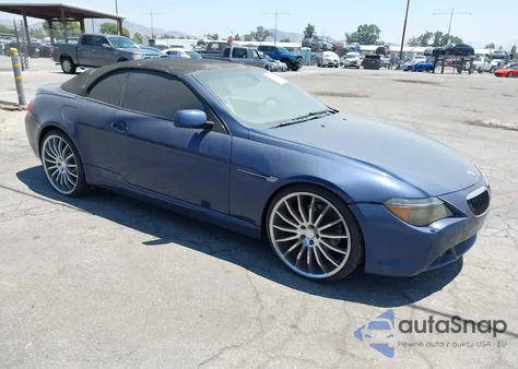 2005 BMW 645 Ci Automatic из США, поврежденный, VIN WBAEK73465B323937